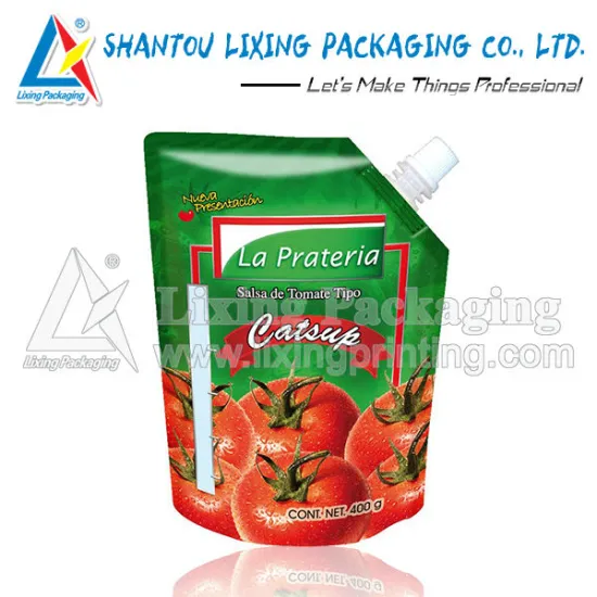 Stand up pouch for ketchup