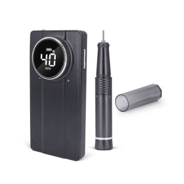 40000 rpm Rechargeable Brushless E-File Cuticle Nail Drill Polisher for Home Manicure & Salon Use