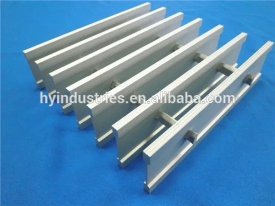 High intensity walkway aluminum grating