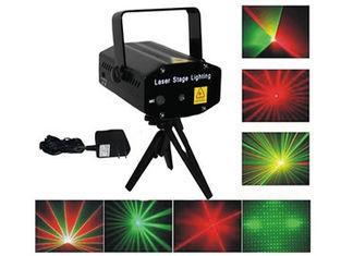Mini Red Green Stage Lighting 8 patterns 80mW with Double m