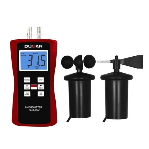 Anemometro portatile portatile a tre tazze