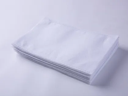 Disposable molton nonwoven wash gloves