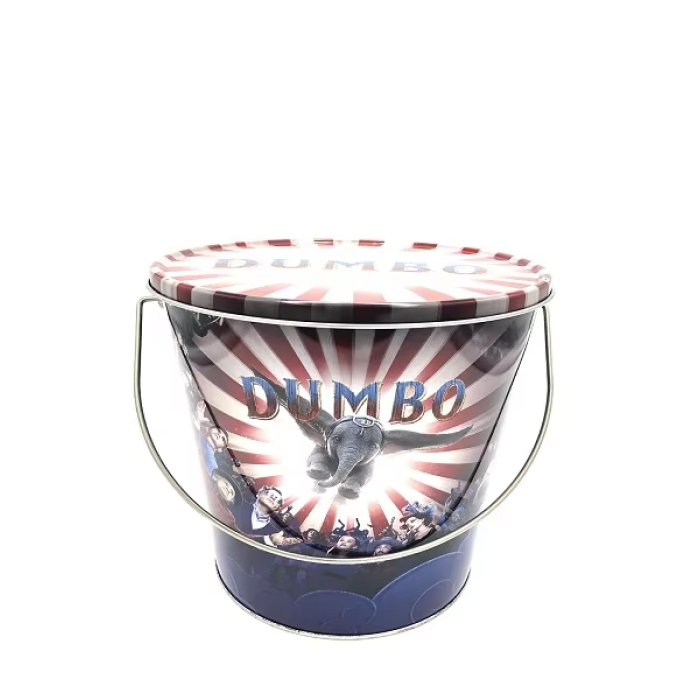 DADI 2.4L Metal Oval Tin Bucket Emboss Lid