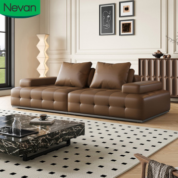 Modern L Shaped Italian Leather Couch Set - Wholesale Prices for Home Furniture