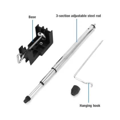 Telescoping Rotary Tool Holder with Table Clamp: Power Tools Accessories, Flex Shaft, and Hanging Stand Tool Organizer