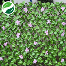 Folha de pêssego clara com flor falsa em rede extrudada