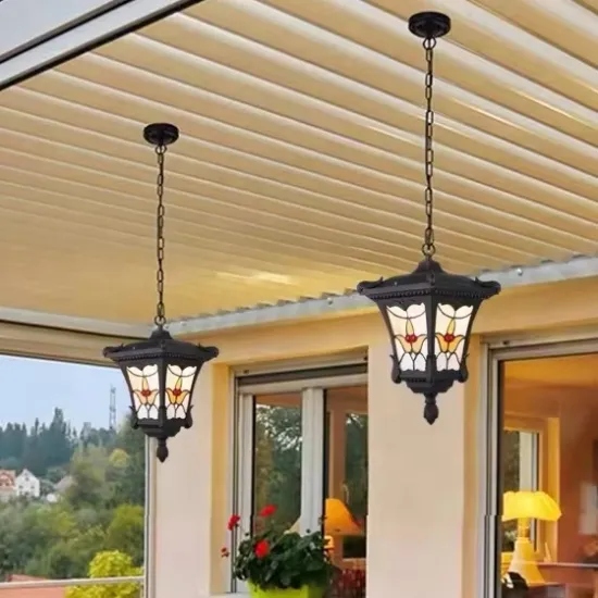 American Retro Waterproof Garden Lamp: Corridor, Balcony, and Villa Outdoor Lighting