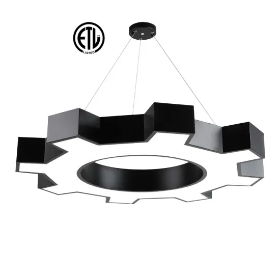 DIY ETL Gear Pendant Light, AC100V-240V, 36W CCT Adjustable LED Ceiling Light for Gym and Mall