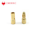 Conector de bala de 3.5 mm con enchufe de plátano de oro