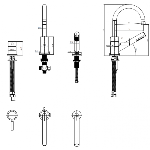 China 3 Hole Bath Shower Mixer Tub Filler Manufactory