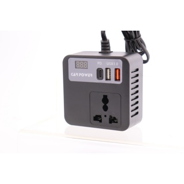QC3.0 PD USB সহ 12V/24V থেকে 220V স্মার্ট কার পাওয়ার ইনভার্টার