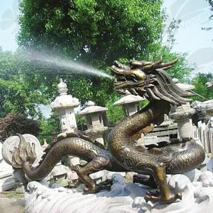 chinese statue metal bronze feng shui dragon statue dragon decoration