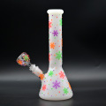 Snowflake shaped luminous glass hookah pot