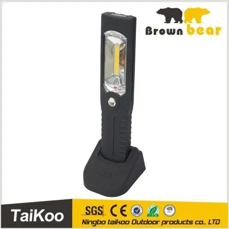 3w plastic cob led with charging base