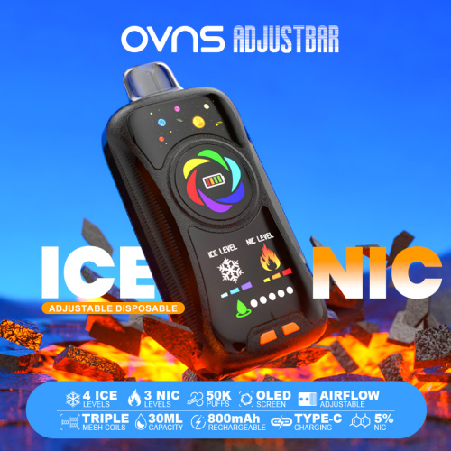 OVNS AdjustBar 50K พัฟแบบใช้แล้วทิ้ง vape wholesale