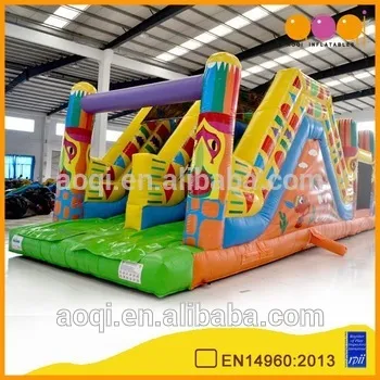 AOQI products EN14960 certificate colourful playground obstacle course for kids