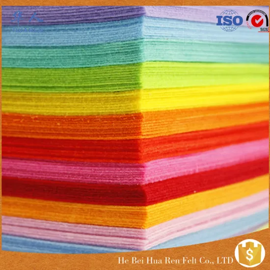 color polyester felt