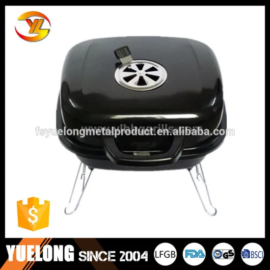 Backyard foldable barbecue square portable camping charcoal bbq grill