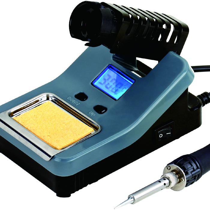 Zhongdi ZD-8906N 110-240V 25/30W Compact Portable Soldering Station with LCD Blue Backlight