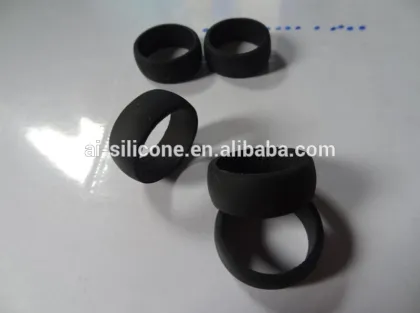 embossed silicone rubber wedding rings