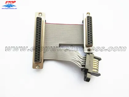 Flat cable assembly with JAE connector