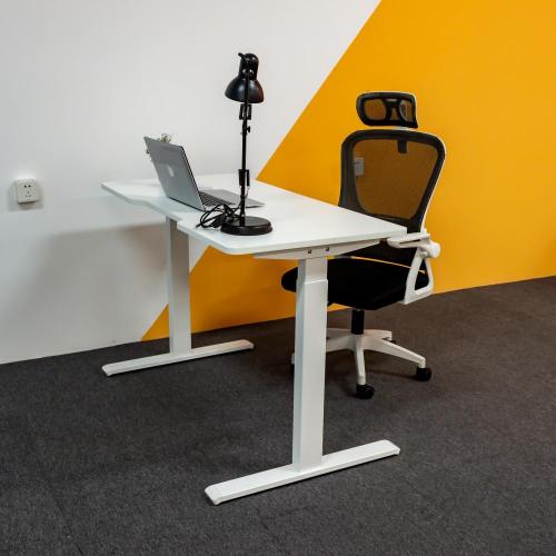 Height Adjustable Desk With Hand Crank