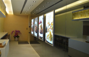 Indoor Wall Mounted Aluminium Profile Scrolling Light Box / Boxes 200w