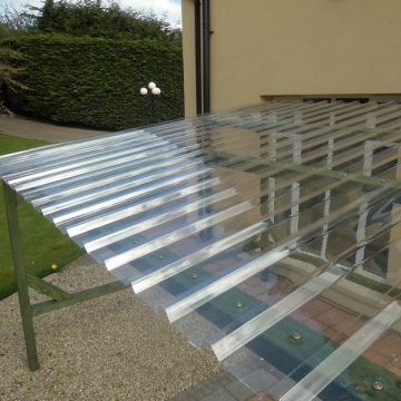Clear Polycarbonate Corrugated Sheets 1mm 2mm for Skylight Roofing