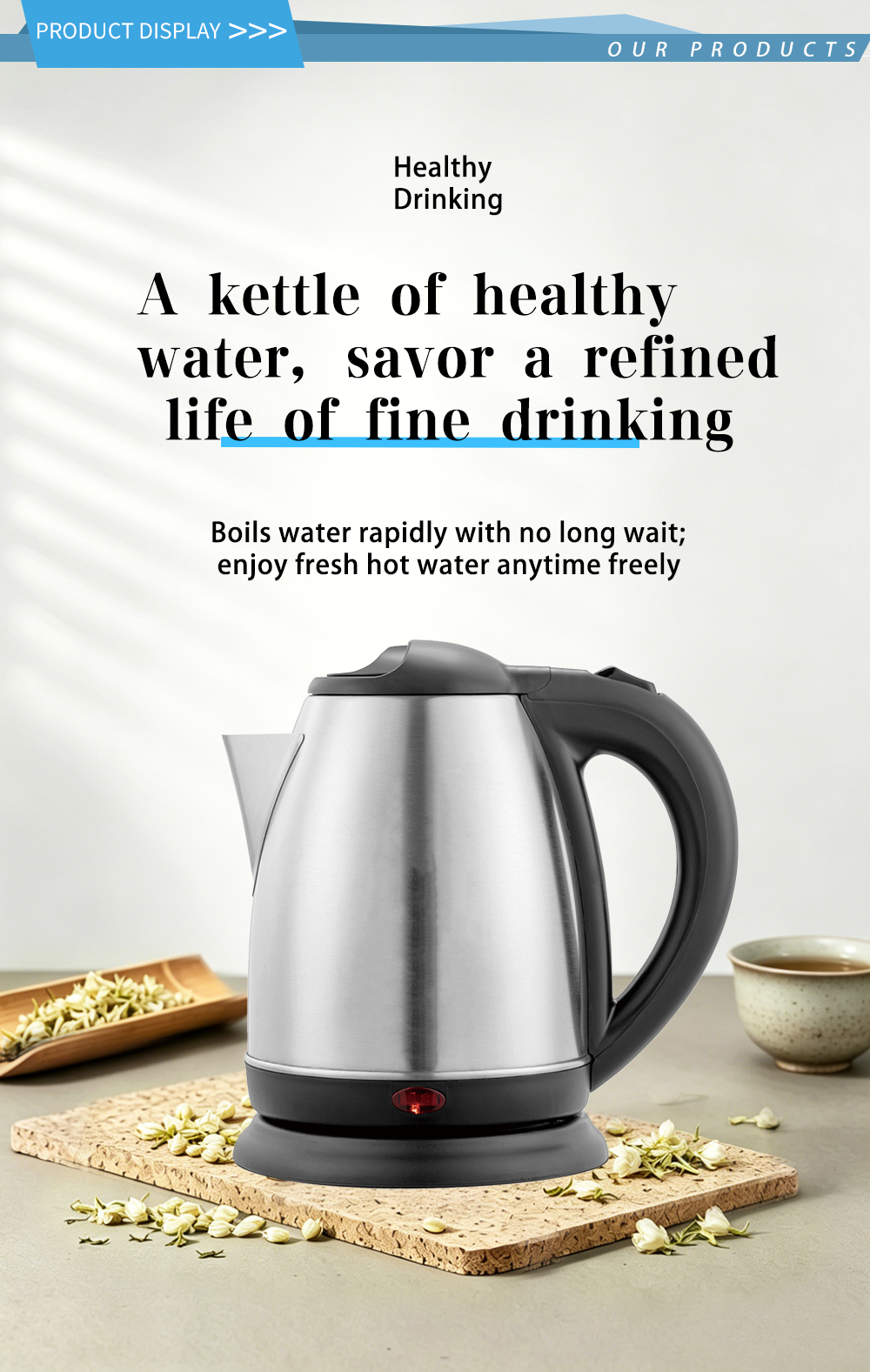 304 stainless steel kettle FK-0702 1