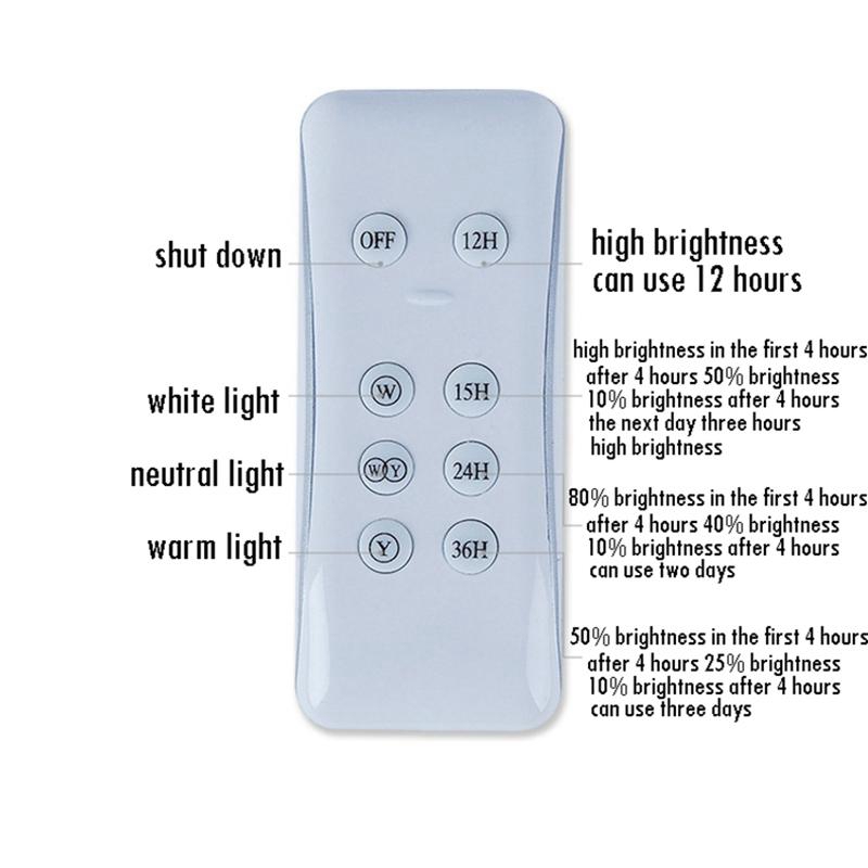 solar lamp remote detail