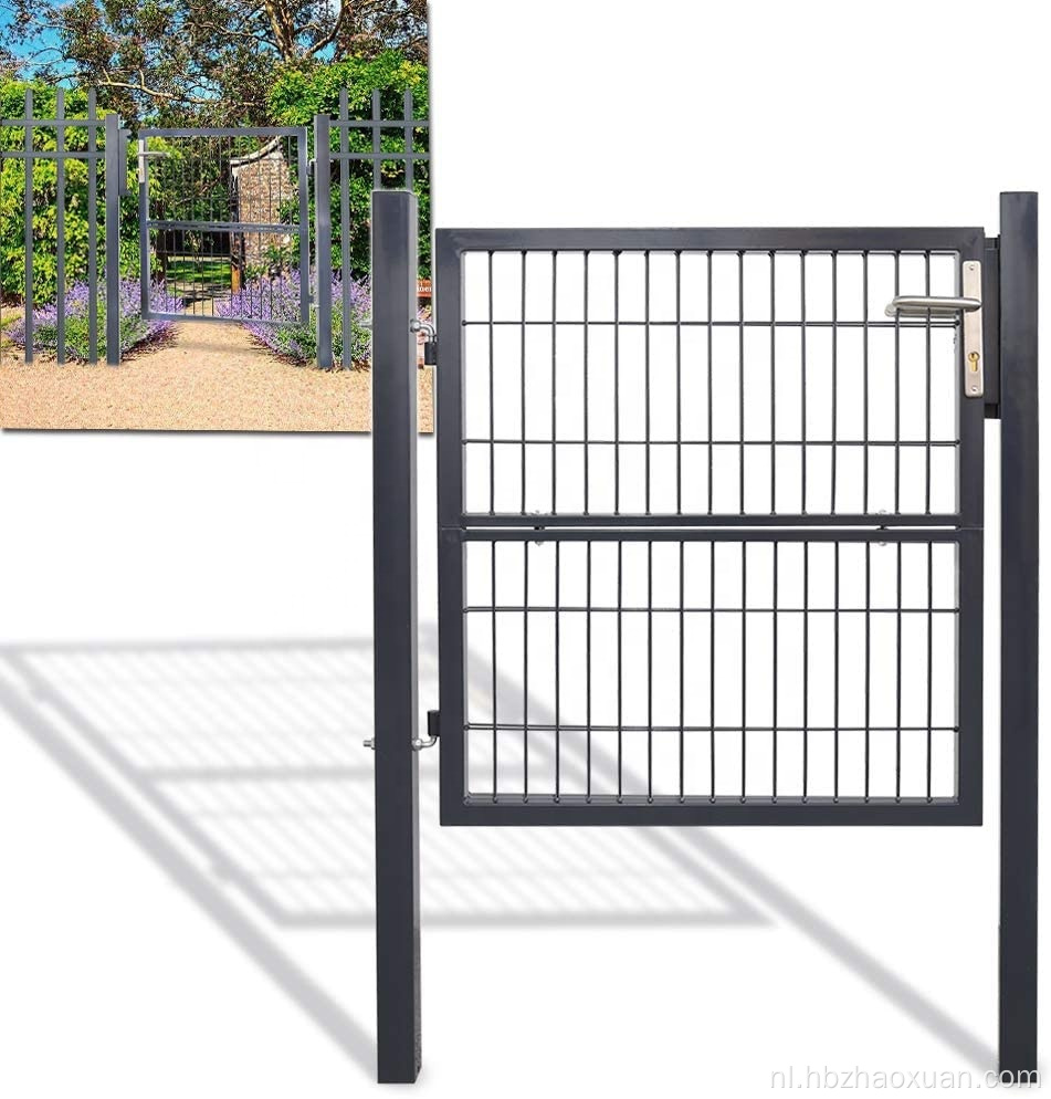 Lage prijs gegalvaniseerde ijzeren poortontwerp Swing gate