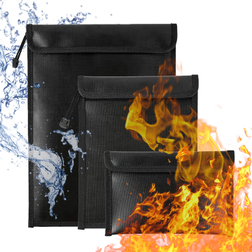 Waterproof and Fireproof Fiberglass Document Pouch