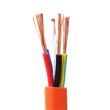 3 Core and Earth Orange Circular Cable