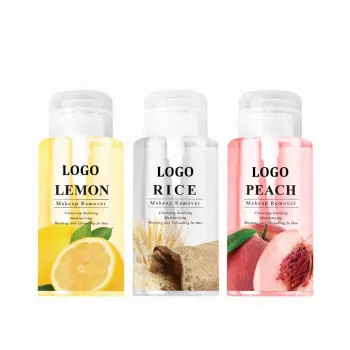 Hot Selling 300ml Lemon Rice Peach Makeup Remover Cleansing Water