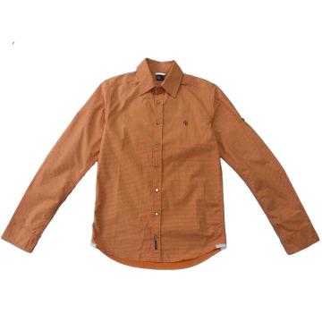 Chemise en orange en coton pur du garçon