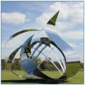 Seni Logam Outdoor Garden Stainless Steel Sphere Sculpture