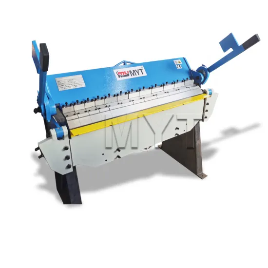 MYT Metal Sheet Manual Folding Machine and Pan Brake Folder for 2.5x1220mm Applications