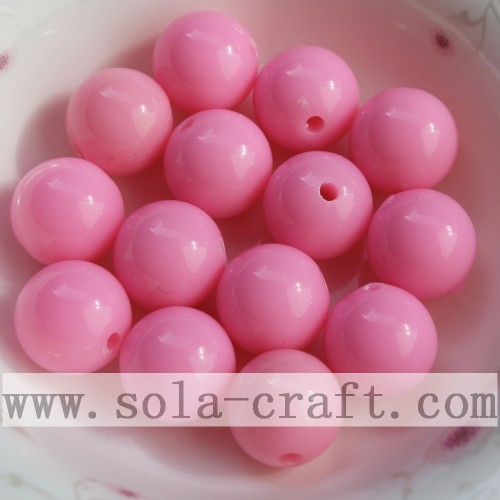 Large Selection of Mixed Color Acrylic Round Spacer Beads with 14MM for Jewelry Accessories 