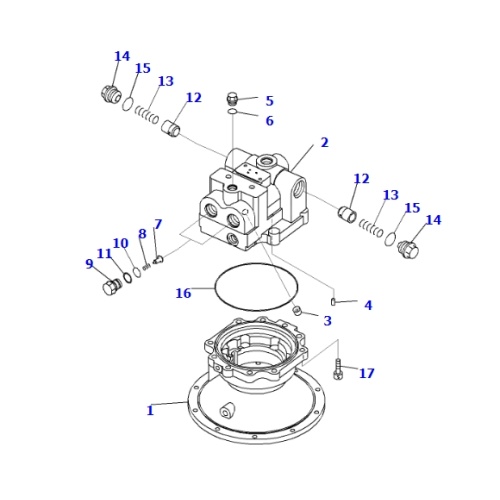 706-7K-01230 MOTOR ASS'Y Suitable For EXCAVATOR PC1250 PARTS