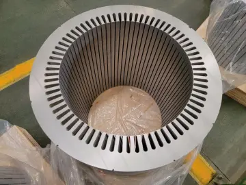 High voltage motor stator lamination