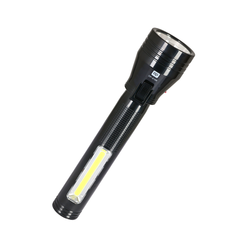 Rechargeable LED Flashlight Torch USB with Side Light