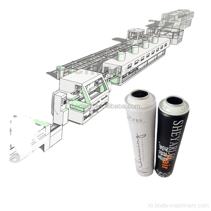Linie de producție automată cu aerosoli metalici de mare viteză