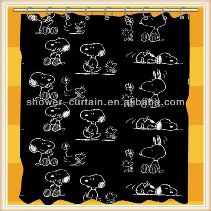 snoopy shower curtain