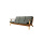 Kayu Arms 3 Seater Fabric Upholstered Sofa