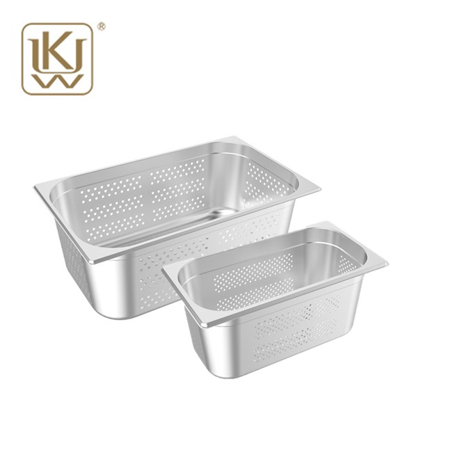1/2 Size Stainless Steel Perforated GN Pan Container
