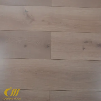 12.3mm Textured Wood Grain Laminate Tile Floor