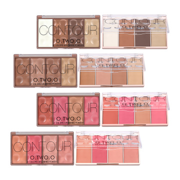 Custom Vegan Face Makeup Palette: Blush, Highlighter, Contour, Bronzer