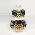 Round Table Clear Acrylic Makeup Organizer
