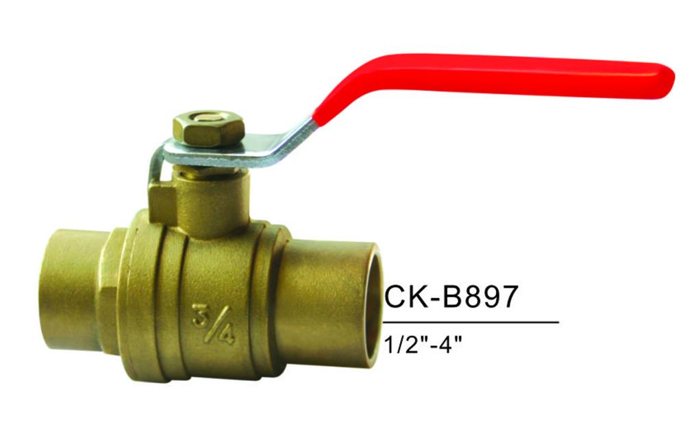 Válvula de esfera de latão CK-B897 1/2 "-4" 600WOG