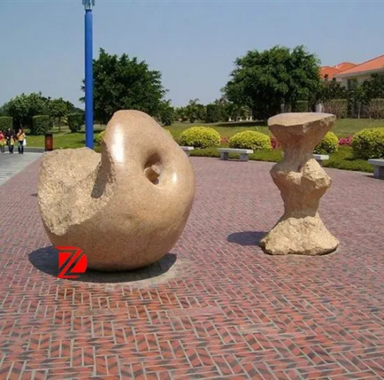 garden stone abstract sculpture for apple